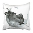 thumbnail image 1 of BSDHOME White Watercolor Ink Black Stain Circle Graffiti Abstract Drop Spray Visual Pillowcase Cushion Cover 16x16 inch, 1 of 1