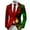 Red, variant on Zhuashum Boys' Winter Outerwear Jackets Christmas Blazer Sports Coats Long Sleeve Cartoon Santa Print Jacket Festive Holiday Lightweight Fashion Winter Coat Red 9-10 Years