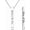 Believe in you like I do, variant on Morse Code Necklace for Women LOVED Engraved Message Inspirational Vertical Bar Pendant Memory Jewelry Gifts for Family Friends
