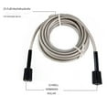 thumbnail image 3 of Binwennn Pressure Washer Hose High Pressure Washer Replacement Hose Kink 25ft Pressure Washer Hose | Flexible Pipe For Garden Sprayer Irrigation System Irrigation Irrigation Timer Irrigation Tubing, 3 of 8
