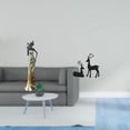 thumbnail image 2 of Figura Decorativa De Resina De Una Mujer Tribal Africana Y Un Ciervo Negro. Elegante Pieza Para Decorar El Hogar, Ideal Para Hoteles, Salas De Estar, Estudios, Balcones O Como Regalo., 2 of 8