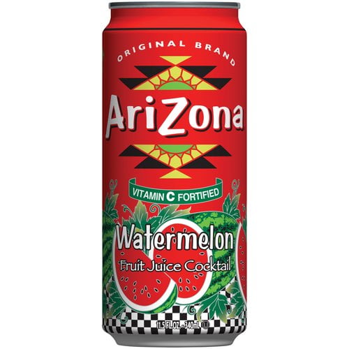 AriZona Watermelon Juice Cocktail, 11.5 Fl. Oz., 8 Count