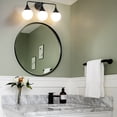thumbnail image 3 of Bathroom Vanity Light 3 Lights Bathroom Lighting Fixtures Over Matte Black Wall Sconces with Frosted Globe Glass for Hallway Restroom, 3 of 5