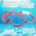 thumbnail image 6 of Swimming Goggles for Kids 2-12, Wide View Youth Swim Goggles No Leaks AntiFog Crystal Clear Water Pool Swim Goggles, 6 of 7