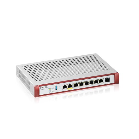 Firewall Zyxel USG FLEX 200HP 6,5 Gbps para 100 usuarios con PoE+ para rack