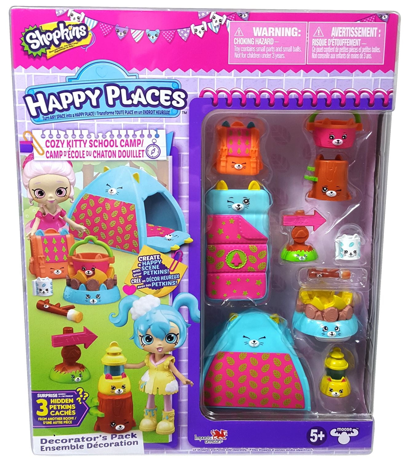Shopkins Happy Places Decorator's Pack Cozy Kitty School Camp