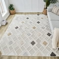 thumbnail image 1 of Rug Branch Maison Geometric Indoor Area Rug, Cream Beige, Modern - Living Room, Bedroom, Dining Room, and Kitchen, 1 of 5