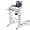 White, variant on YEXJ Adjustable Rolling Standing Desk with Wheels, Mobile Laptop Table with Tilt Desktop, Sit or Stand Workstation for Home Office & Walking Pad, White