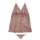 thumbnail image 3 of Gibobby Lencería sexy Ropa interior sin costuras de mujer sexy Ropa interior transpirable de romance Ropa interior de encaje Vestido de dormir(Rosa, 3XL), 3 of 4