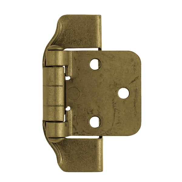Liberty H01911C-SN-O 1//4-Inch Semi-Wrap Overlay Hinge