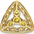 thumbnail image 3 of 14K Yellow Gold Lab Grown Dia. Si1/Si2, G H I, & Cr Sapp Triangle Pendant (13.36 X 14.01) Made In India pm7932-cys-045-ylg, 3 of 5