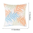 thumbnail image 3 of CaiYueKe Throw Pillow Covers Outdoor Waterproof Cozy Graceful Fan-Shaped Leaves Decorative Cushion Cases for Garden Patio Tent Balcony Couch Sofa 18 X 18 Inches, 3 of 8