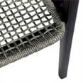 thumbnail image 6 of Vivid Outdoor Patio Chair in Gray Eucalyptus Wood with Gray Olefin Cushions, 6 of 25