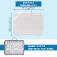 thumbnail image 3 of LapGear Designer Lap Desk with Phone Holder, Fits 15.6" Laptop, Gray Damask, Comfortable Cushion, 3 of 7