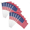 thumbnail image 1 of 50pcs USA Flag American Hand Waving Flags 14*21cm, 1 of 3