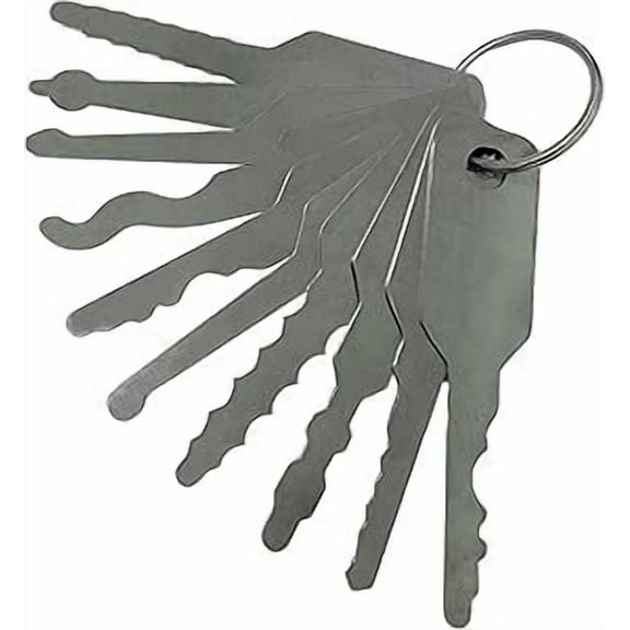 Key Blanks Hook Set Repair Tool Sets,10 Pcs Automotive Use Hook Hand Duty Tools, Stainless Steel Car Pick Tool Kit