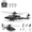 Dark Grey, variant on RC-ERA C170 AH-64D Brushless RC Helicopter, 1/48 Scale 2.4GHz 6CH Flybarless Military Remote Control Helicopter with TOF Altitude Hold, Optical Flow Positioning & One-Key Inverted Flight