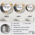 thumbnail image 4 of Designart "Pristine River Mountain Serenity" River Mountain Rund Mirror For Wall Decor - Large Beige Round Printed Mirror -Traditional Round Living Room Mirror - 29" x 29", 4 of 6
