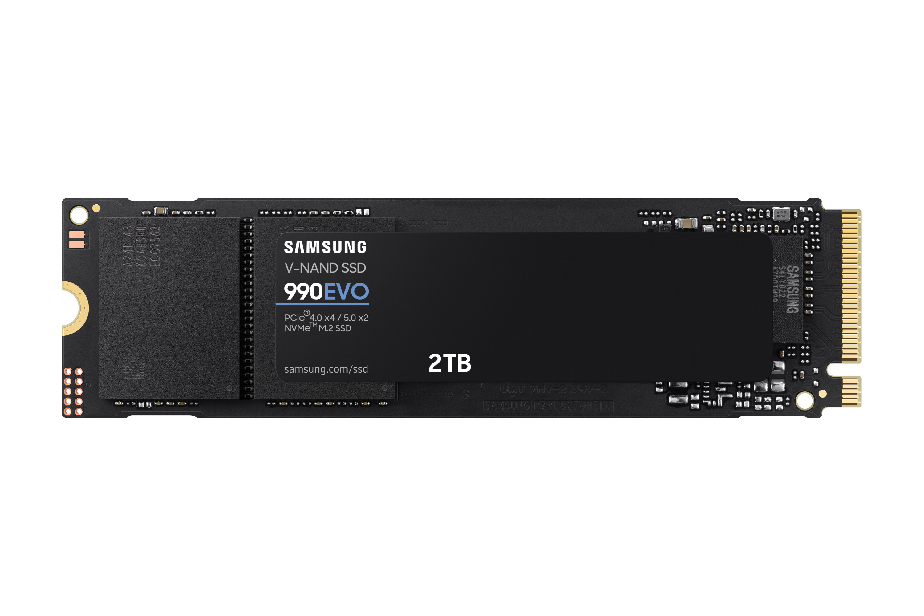 SAMSUNG 990 EVO SSD 2TB, PCIe Gen 4x4 |  Gen 5x2 M.2 2280, Speeds Up-to 5,000MB/s,  Upgrade Storage for PC/Laptops, HMB  Technology and Intelligent Turbowrite (MZ-V9E2T0B/AM)