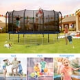 thumbnail image 5 of 16 FT Trampoline with Safe Enclosure Net, 1000 lbs Capacity for Kids Adults, Outdoor Combo Bounce Fitness Trampoline with Waterproof Jump Mat Ladder for Park Kindergarten Toddler Trampolines, 5 of 8