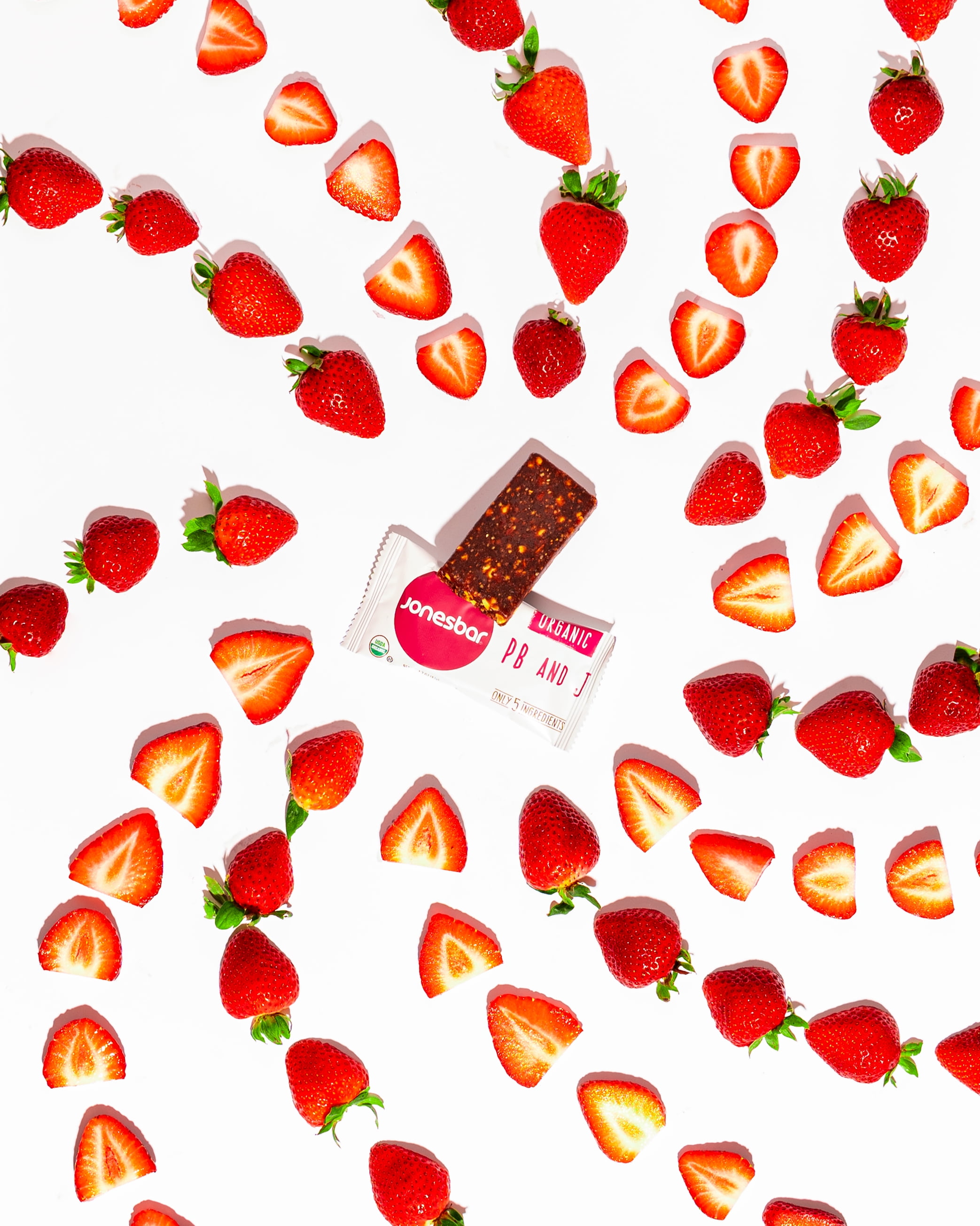Organic Peanut Butter & Jelly Fruit & Nut Bar, Jonesbar, Certified Organic & Kosher, Gluten Free, Vegan, 12 Count (Pack of 1)