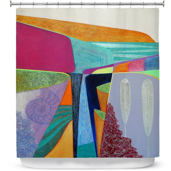 Shower Curtains 70" x 93" from DiaNoche Designs by Jennifer Baird - Deep Time 5