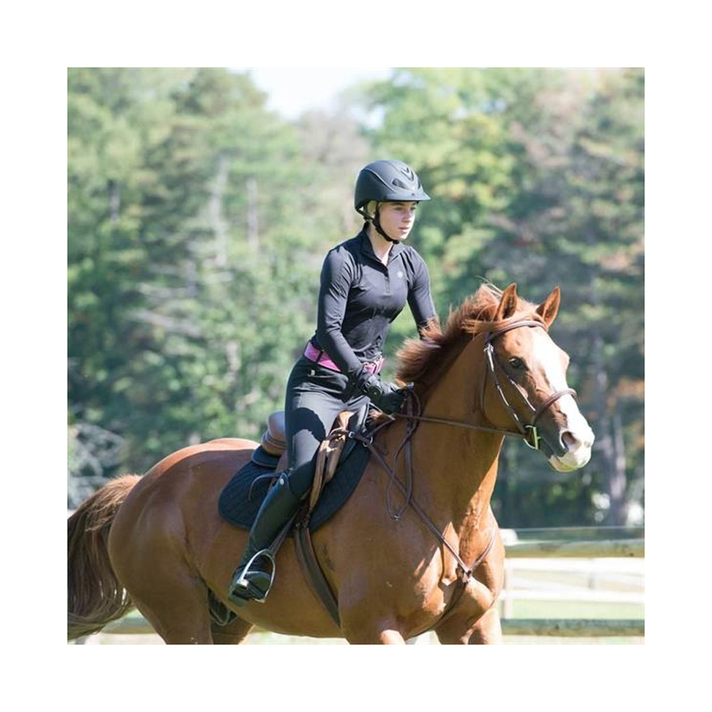 Troxel Sierra Horse Riding Western Helmet Low Profile Adjustable (XL、ブラック)