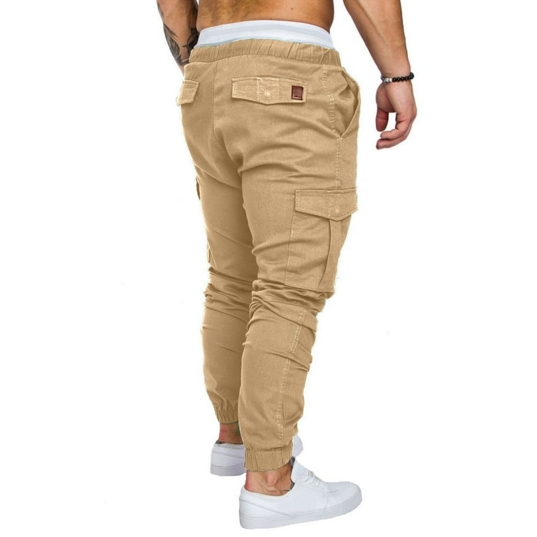 Symoid Men Work Cargo Pants Athletic Men Sweatpants Fall and