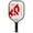 Red, variant on ONIX Evoke Pro Pickleball Paddle Features Composite Face and Precision Cut Polypropylene Core