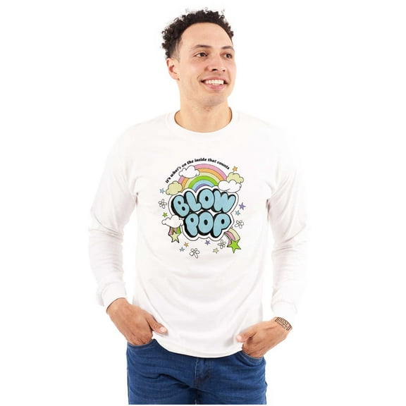 Candy Logo Whats On The Inside Long Sleeve TShirt Men Women Brisco Brands M