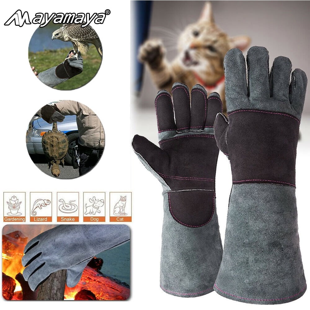 Ayamaya Bite Proof Gloves,16 Inch Animal Handling Glove, Reinforced