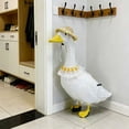 thumbnail image 5 of Porch Goose Outfits, Outdoor White Goose Statue with Costume set Garden Decor, for Holiday Porch ,Gooses Clothes Yard Accent for Home Decors Housewarming Gifts, 5 of 6