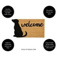 thumbnail image 6 of Evergreen Dog Welcome Shaped Indoor Outdoor Natural Coir Doormat 1'4"x2'4" Brown, 6 of 6