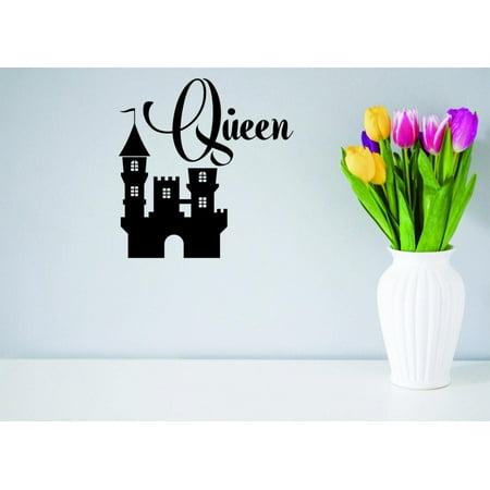 Fairy Princess Wall Stickers - Custom Wall Decal Sticker Queen King Fairy Tale Castle Prince Princess Love Home Decor 20 x 30