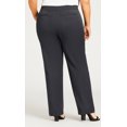 thumbnail image 4 of Avenue Women's Plus Size Cool Hand Tall Straight Trousers - Charcoal, 4 of 5
