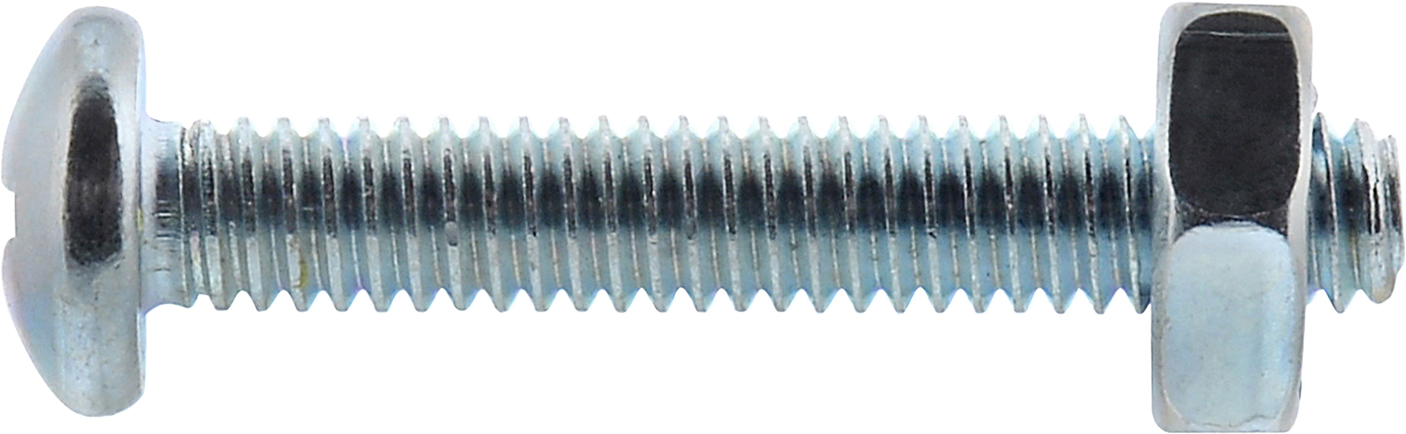 (6 pack) Hillman Pan Head Phillips Machine Screw M6-1.00 X 16, Steel, Zinc Finish, 6 Sets