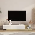 thumbnail image 4 of Aukfa Extendable LED TV Stand for TVs up to 75" W/16-Color Lights for Living Room & Bedroom,White, 4 of 6