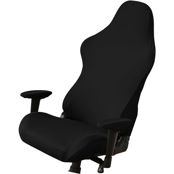 MERRYHAPY Removable Protective Gaming Chair Cover for Office and Net Bar 1 Set in Black