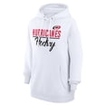 thumbnail image 2 of Women's G-III 4Her by Carl Banks  White Carolina Hurricanes Team Fleece Pullover Hoodie, 2 of 3