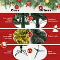 thumbnail image 6 of Topbuy 6FT Artificial Christmas Tree Pre-lit Xmas Tree with 280 Warm White LED Lights 8 Lighting Modes 788 PE & PVC Branch Tips, 6 of 10