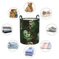 thumbnail image 6 of Goofa Camouflage Skull Printed Circular Hamper,Laundry Basket with Handles,Storage Baskets Foldable,Large Capacity Laundry Hamper-, 6 of 8