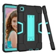 thumbnail image 5 of Dteck Case for Samsung Galaxy Tab A7 Lite 8.7-inch SM-T220 T225 (2021 Released),Shockproof Armor Rubber Case Kickstand Hybrid 3-Layer Protection Hard Cover without Screen Protector,Black+Mint, 5 of 7