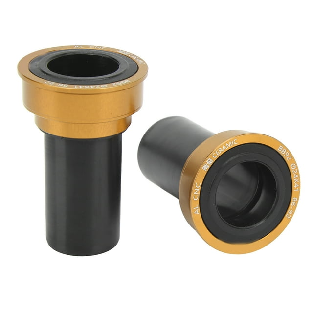 Support de Pédalier de Vélo de Montagne, Roulements Étanches de Haute Précision en Alliage d'Aluminium en Céramique Axe Central Étanche pour Vélo de Réparation Or