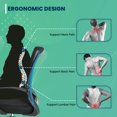 thumbnail image 4 of PayLessHere Mesh Home Office Chair , Lumbar Support Armrest Ergonomic Desk Chair For Adults, Black, 4 of 7
