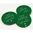 thumbnail image 3 of Inkdotpot Silver Foil Paper Hang Tags Let Love Sparkle Wedding Favor Tags 100 Pieces, 3 of 7