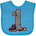 thumbnail image 3 of Inktastic First Birthday Red Hockey Boys or Girls Baby Bib, 3 of 4