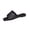 Slipper - Black, variant on Samdudou Slides for Women Summer Open Toe Flat Sandals Chic Polka Dot Print Ruched Straps Square Toe Slip On Shoes Elegant Vacation Beach Footwear for Ladies