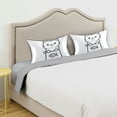 thumbnail image 3 of Yayeee Pillowcase Queen Size Set of 2 Satin Wrinkle Resistant Pillow Case, Cute Chubby Cat, 3 of 7