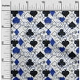 thumbnail image 2 of oneOone Cotton Poplin Twill Blue Fabric Poker Card Sewing Fabric By The Yard Printed Diy Clothing Sewing Supplies 56 Inch Wide, 2 of 5