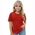 thumbnail image 5 of Lopecy-Sta Girls Pleated T-Shirts Kids Summer Casual Short Sleeve Girls Fashion Tops Tees 3-14 Years, 5 of 6